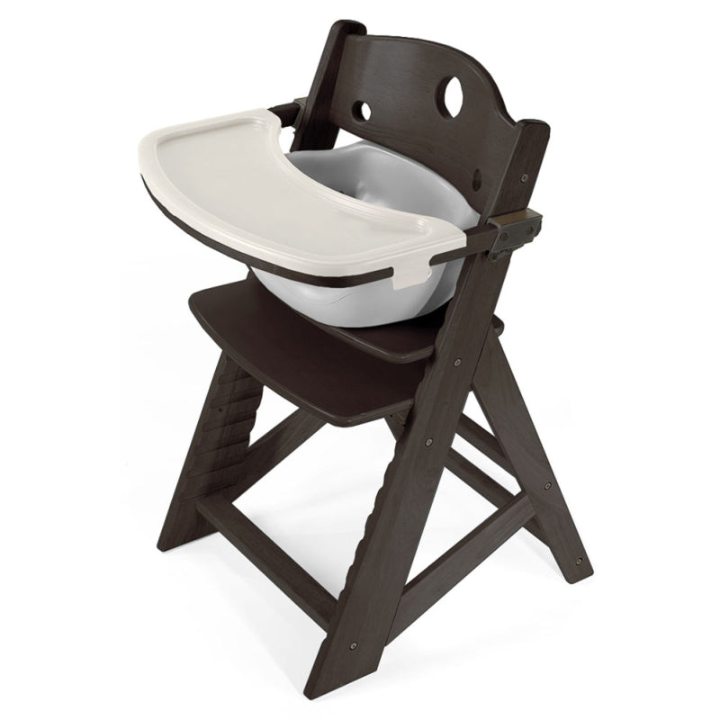 Height Right Chair + Infant Insert, Espresso / Grey