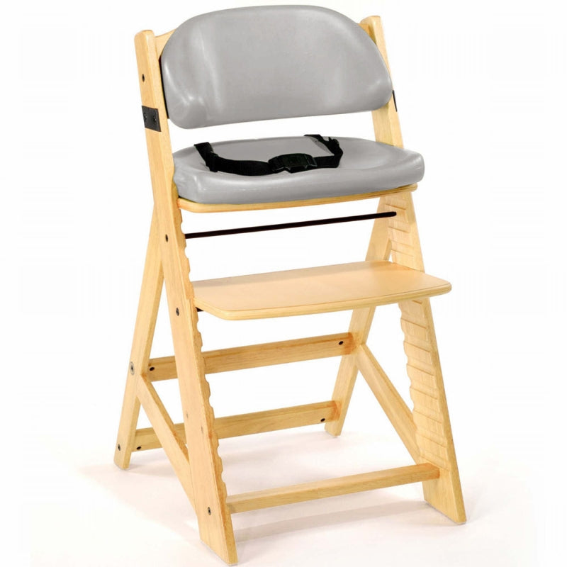 Keekaroo Height Right Kids Chair, Natural w/ Grey Cushion