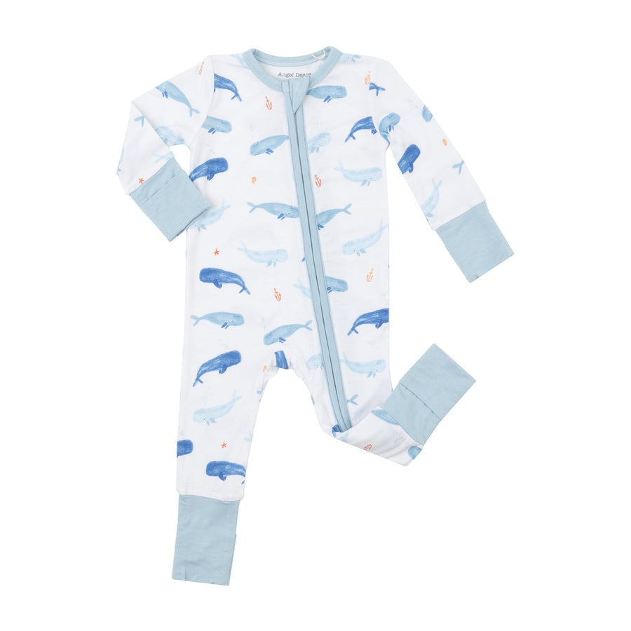 Whale Hello There 2 Way Zipper Romper