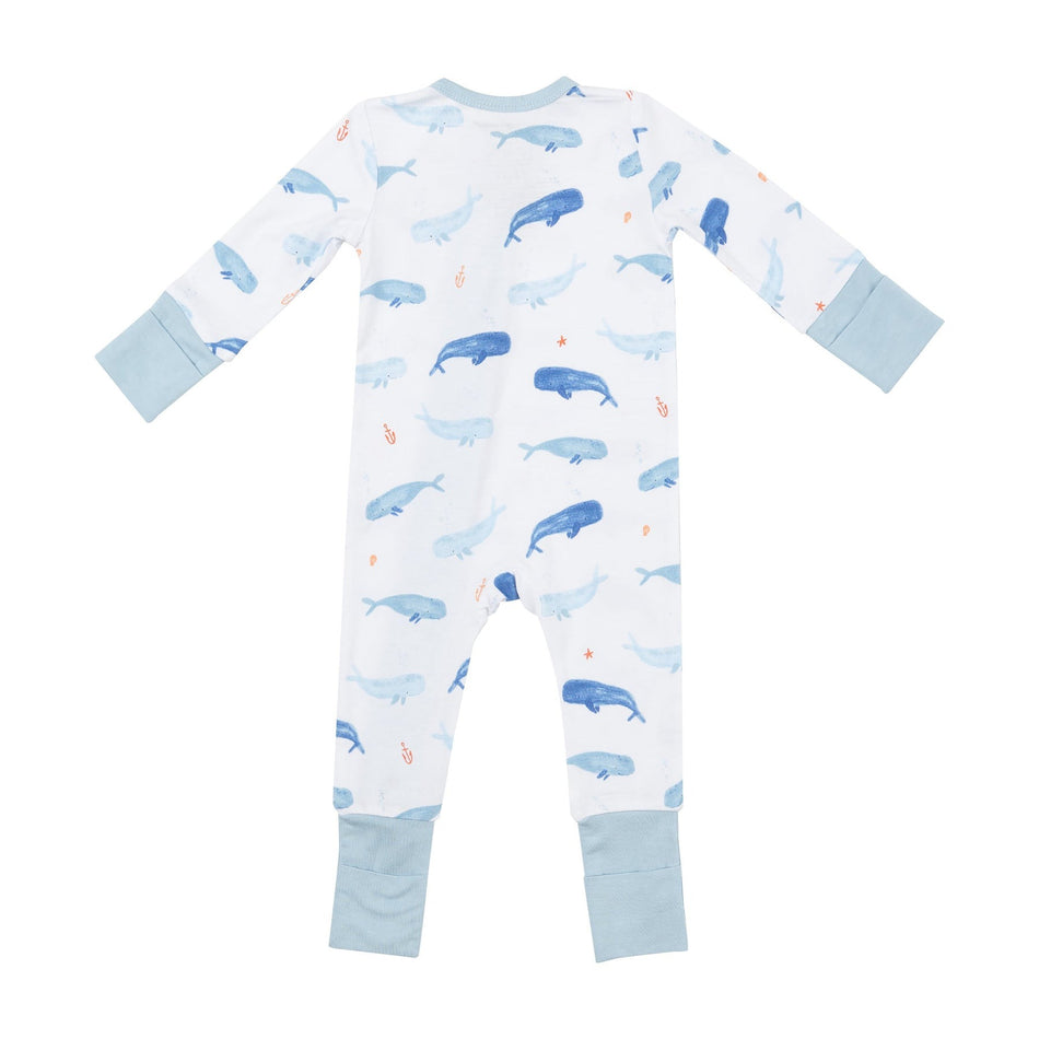 Whale Hello There 2 Way Zipper Romper