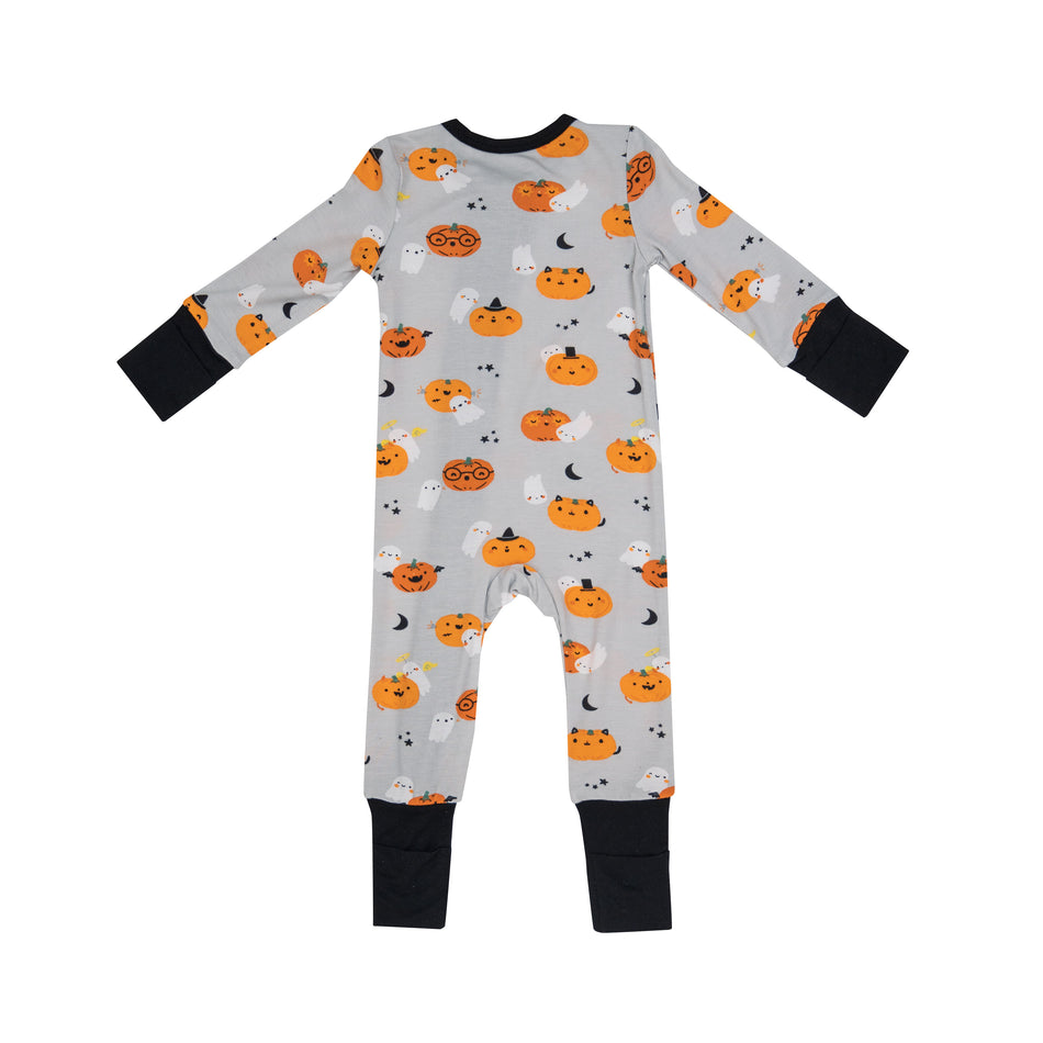 Pumpkins & Ghosts 2 Way Zipper Romper