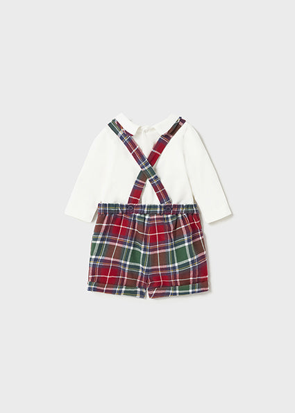 Red Plaid Short Set