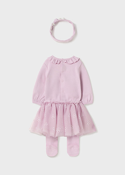 Petal Violet Bodysuit w/ Tutu Set