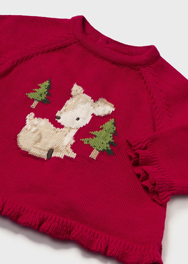 Red Holiday Knit Newborn 3 Piece Set