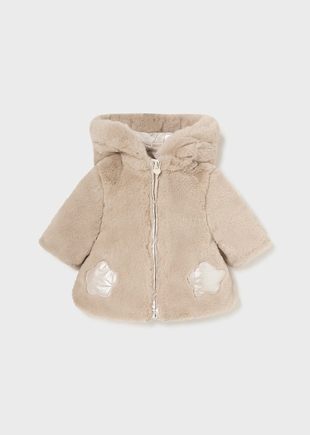 Newborn Reversible Coat in Pottery