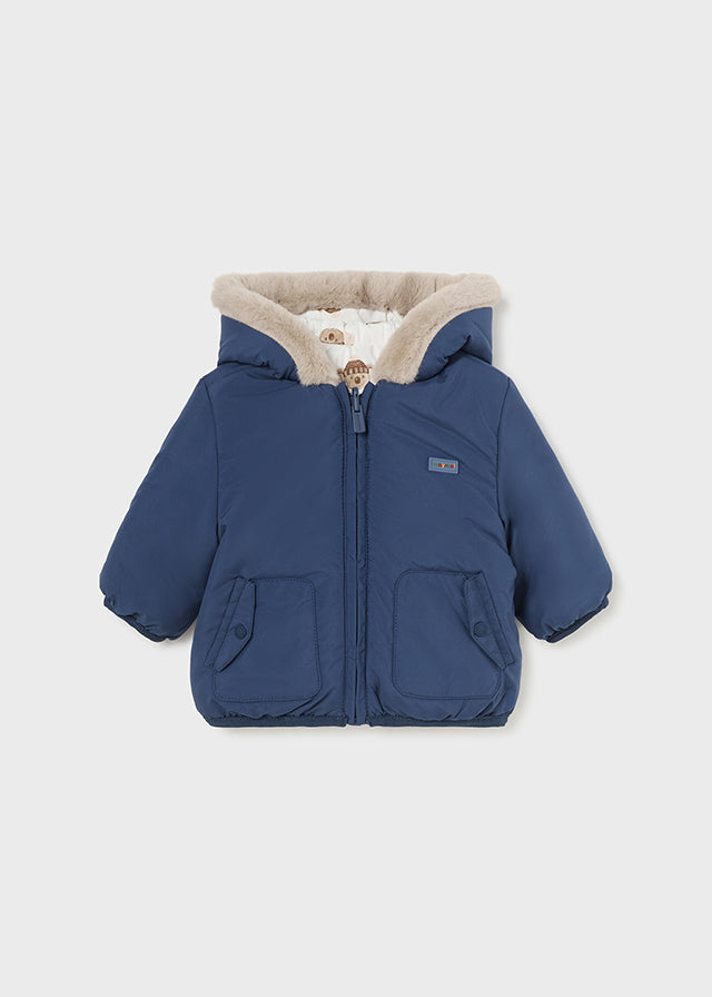 Newborn Reversible Jacket in Ink