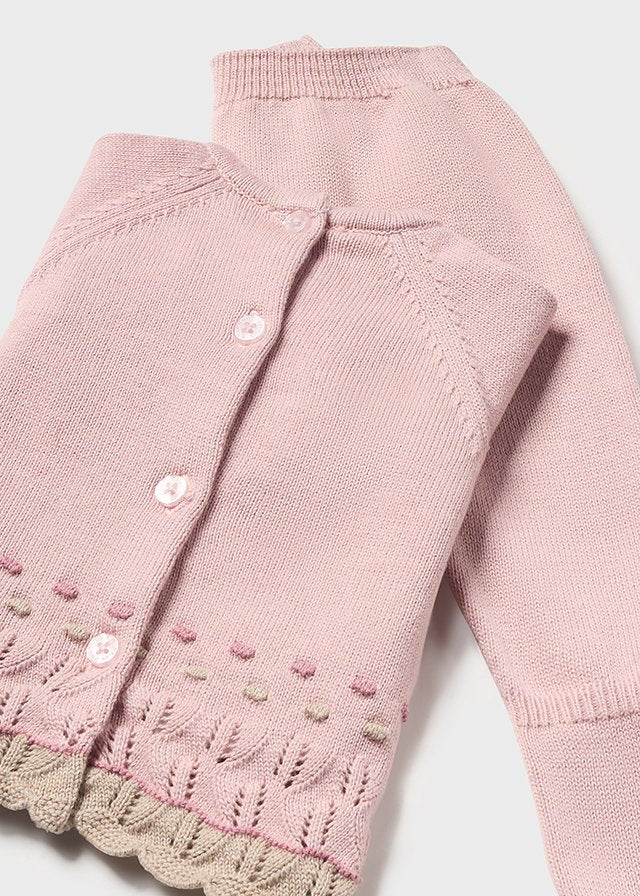 Newborn 3 Piece Knit Set in Sugar Pink