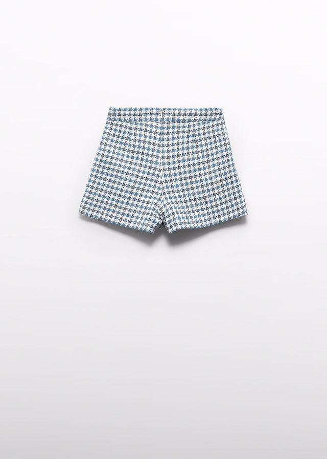 Girls Cerulean Houndstooth Skort