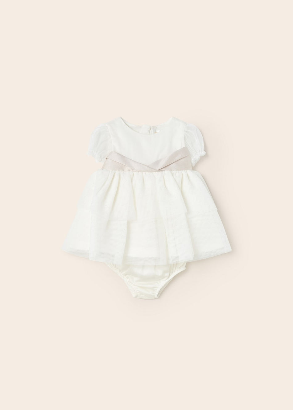 Natural Tulle Dress Newborn