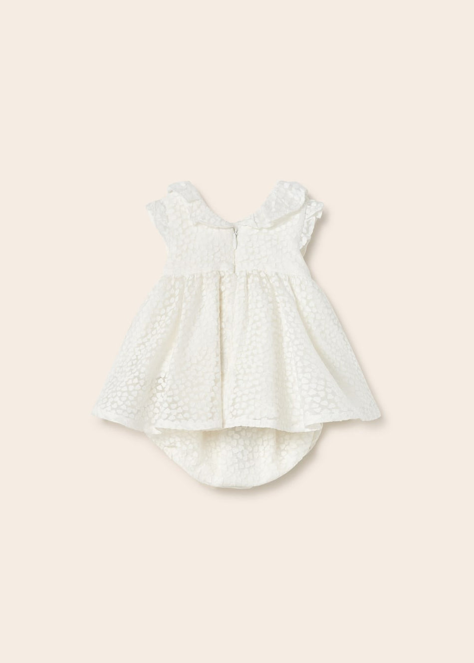 Devore Newborn Dress - Natural