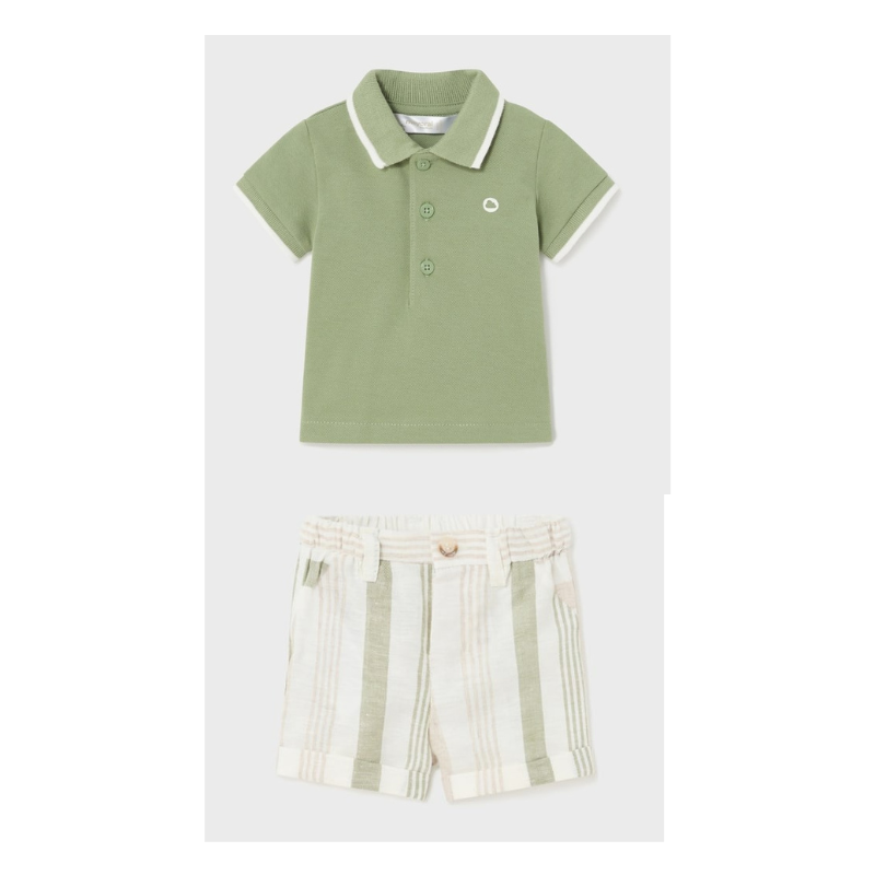 Eucalyptus Polo Shirt w/ Shorts Set