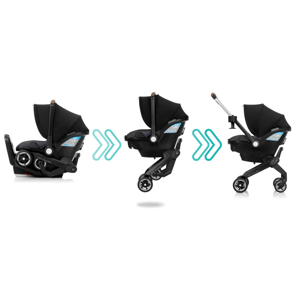 Shyft DualRide w/ Carryall Storage Infant Car Seat + Stroller