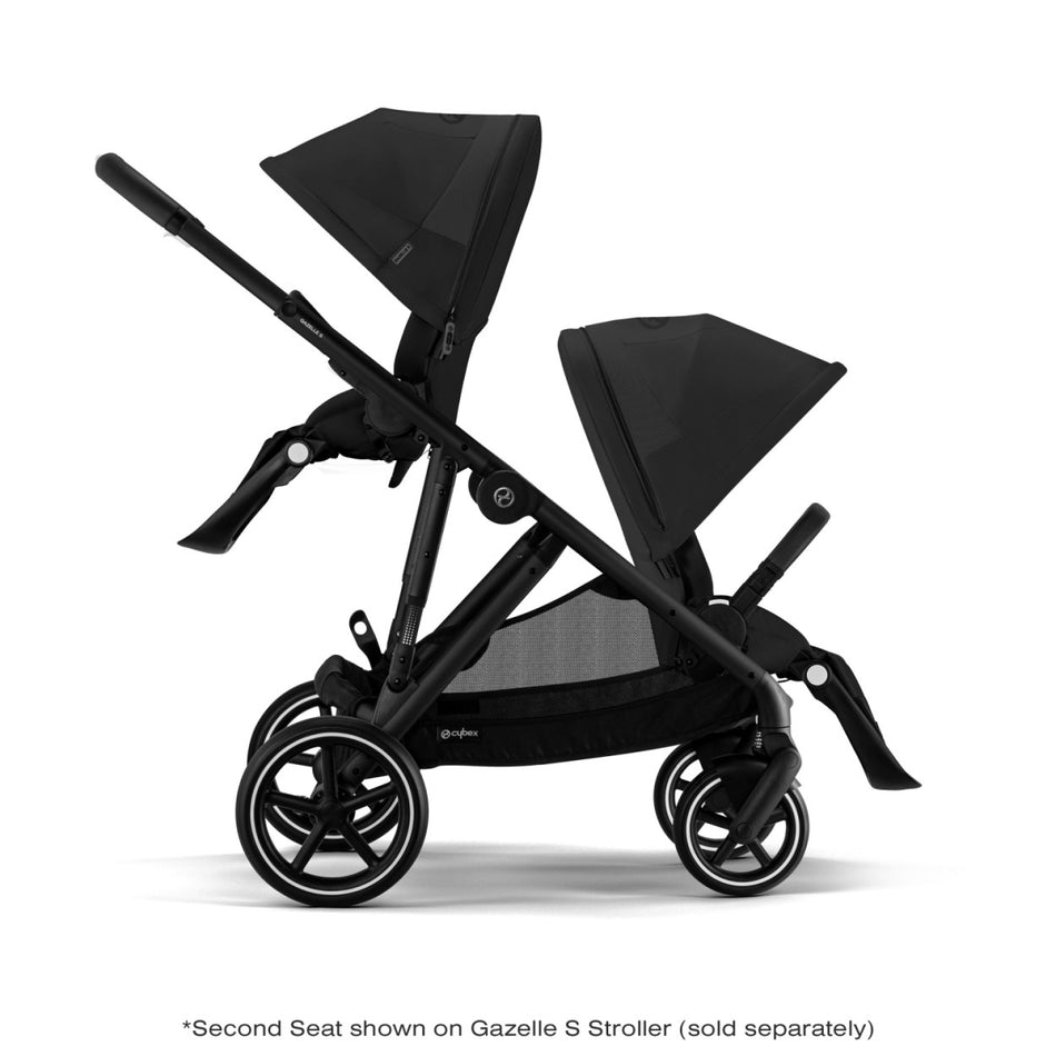 Gazelle S 2 Double Stroller - All Black