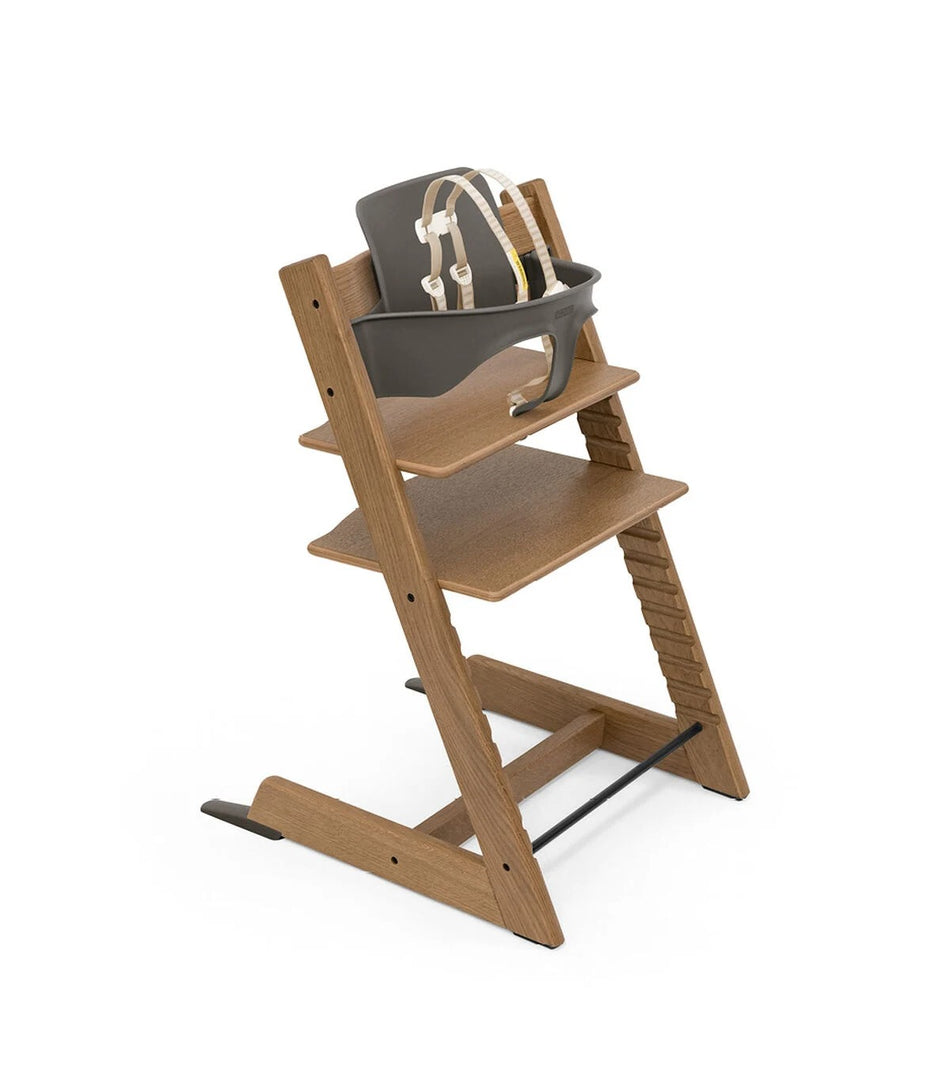 Tripp Trapp Oak High Chair Bundle