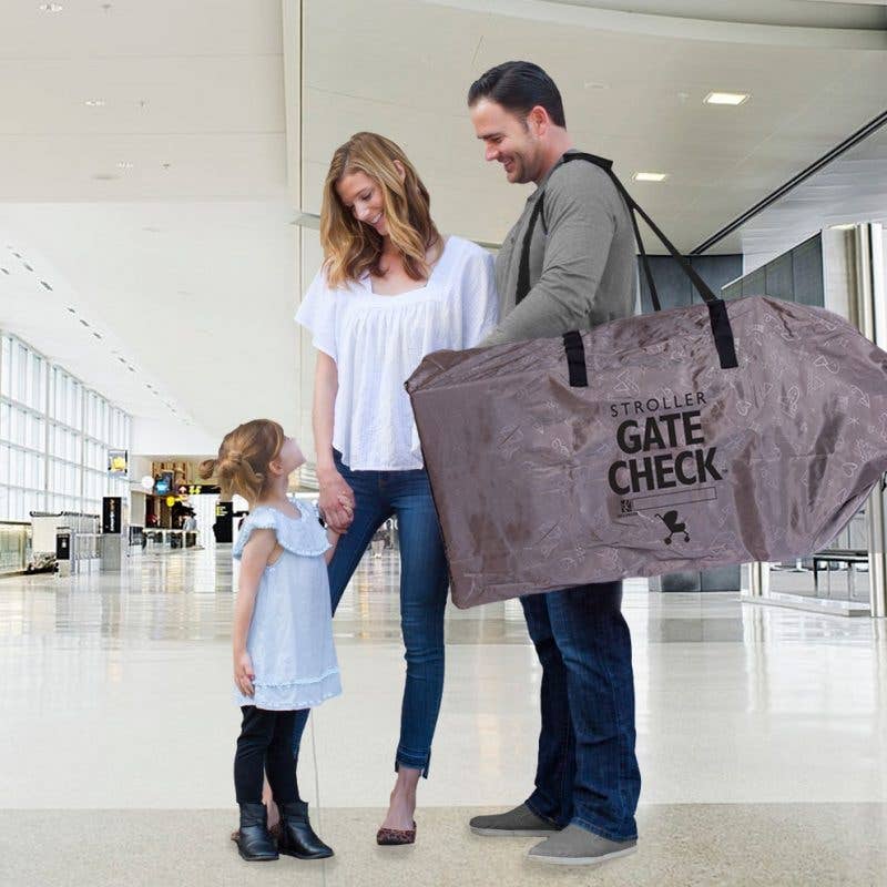 Deluxe Gate Check Travel Bag for Standard & Double Strollers