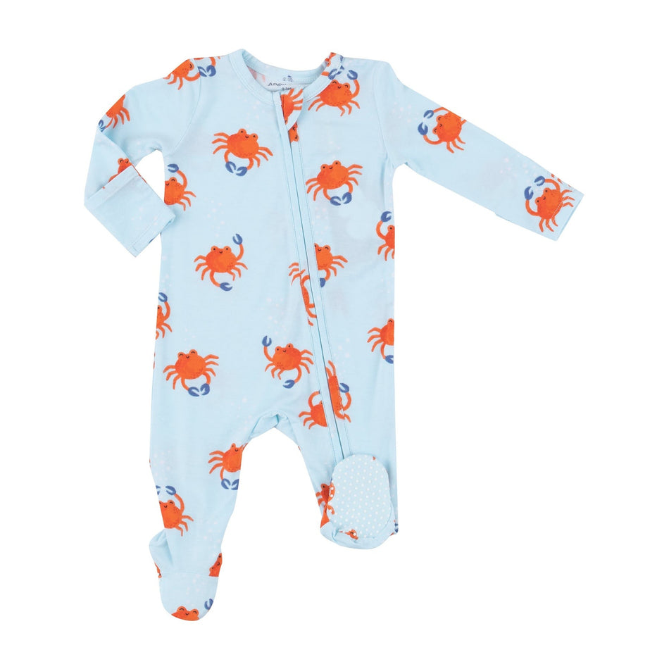 Crabby Cuties 2 Way Zipper Footie