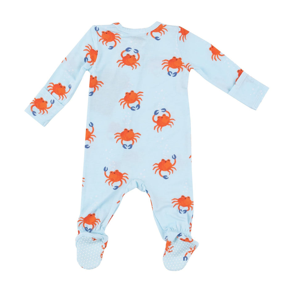 Crabby Cuties 2 Way Zipper Footie