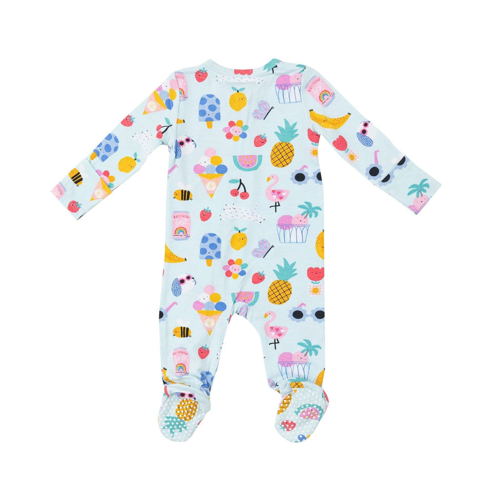 Ice Cream Giggles 2 Way Zipper Footie