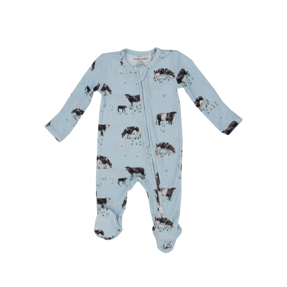 Black Cow 2 Way Zipper Footie