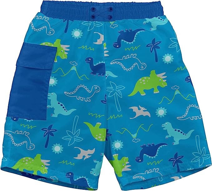 Aqua Dinos Pocket Swim Trunks