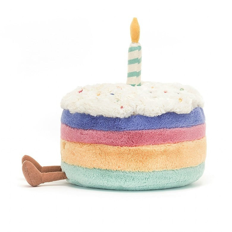 Amuseable Rainbow Birthday Cake