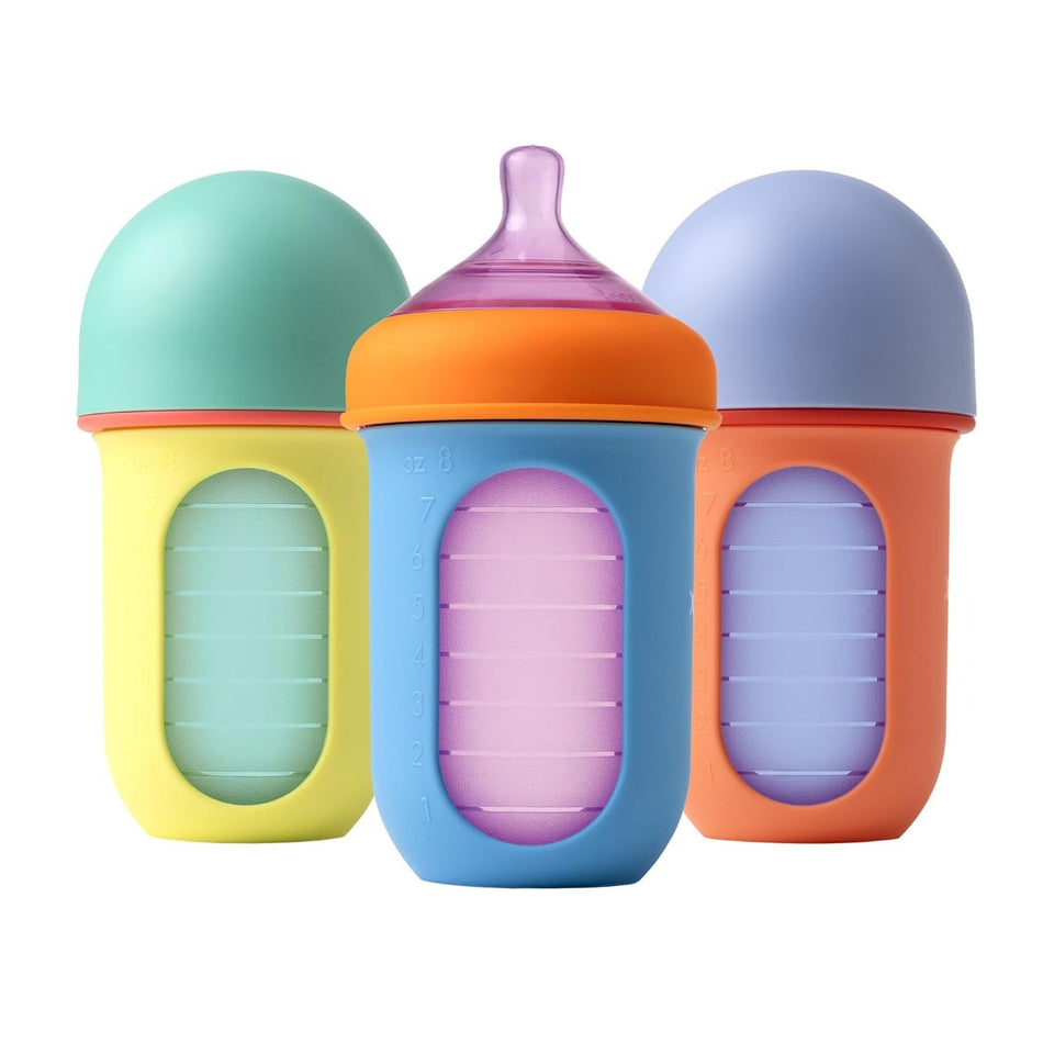 NURSH Silicone Pouch 8oz Bottle 3-pack