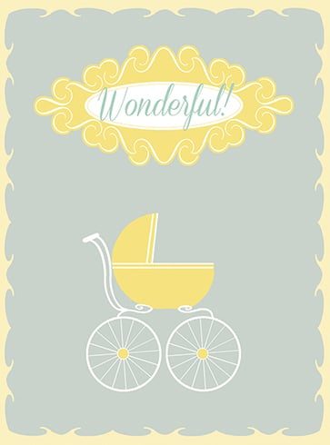 Wonderful Baby Shower Card