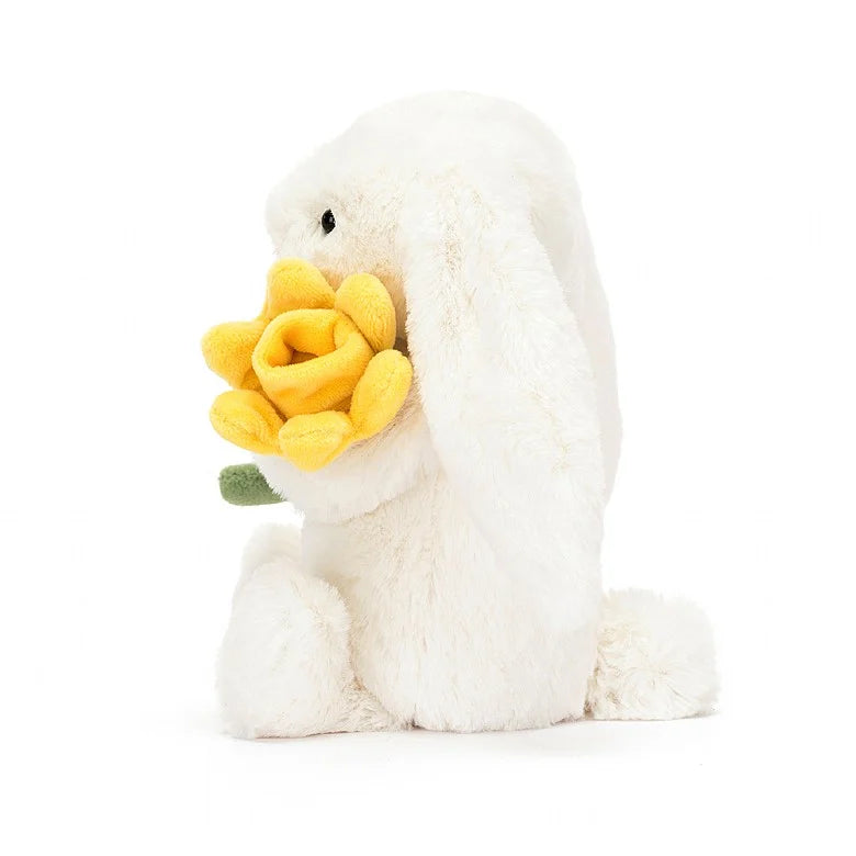 Bashful Bunny With Daffodil