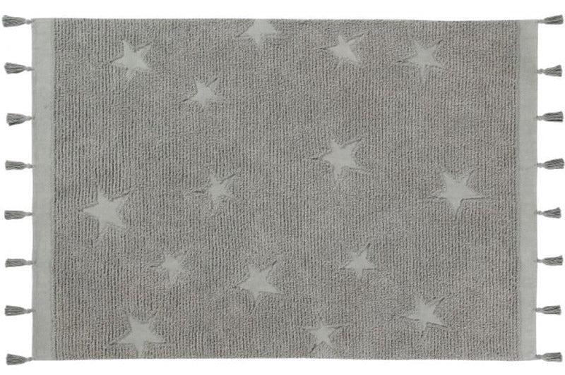 Grey Hippy Star Rug