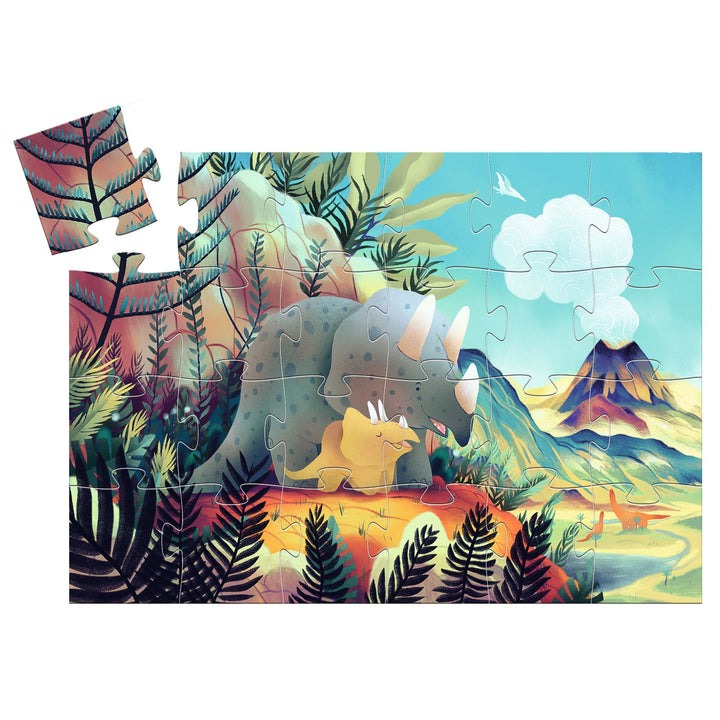 Teo the Dinosaur Silhouette Jigsaw Puzzle