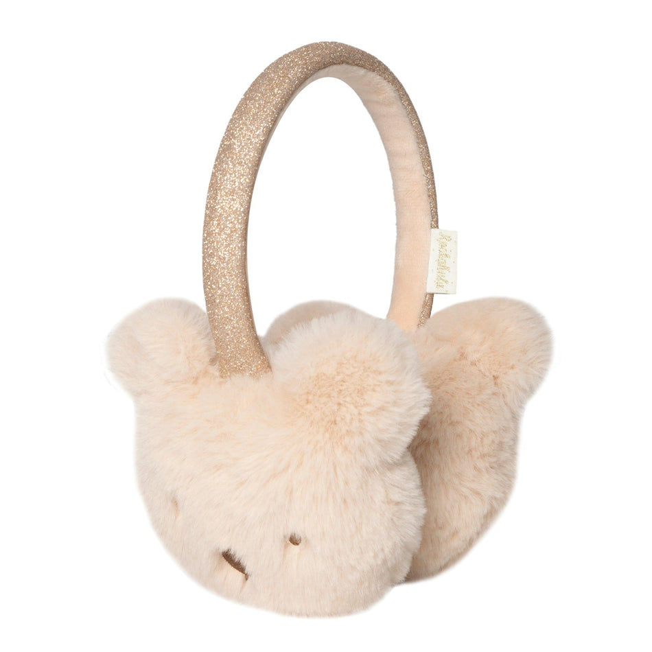 Cream Teddy Bear Earmuffs