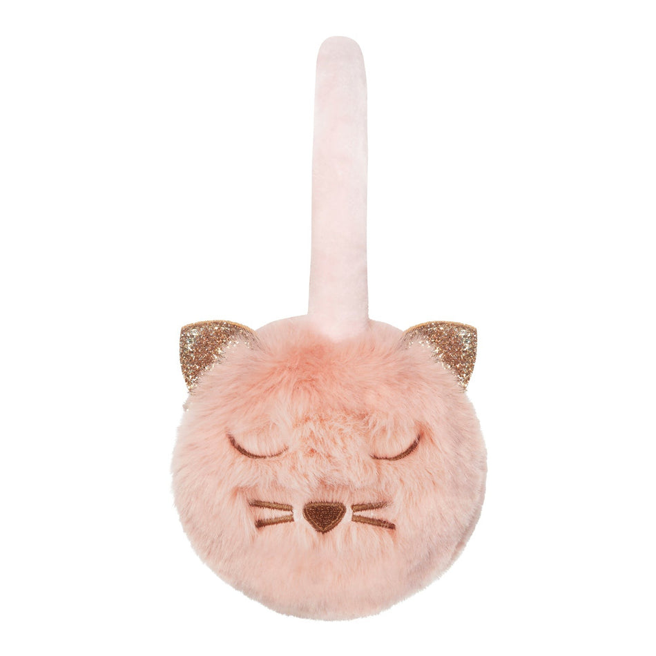 Clara Cat Pink Earmuffs