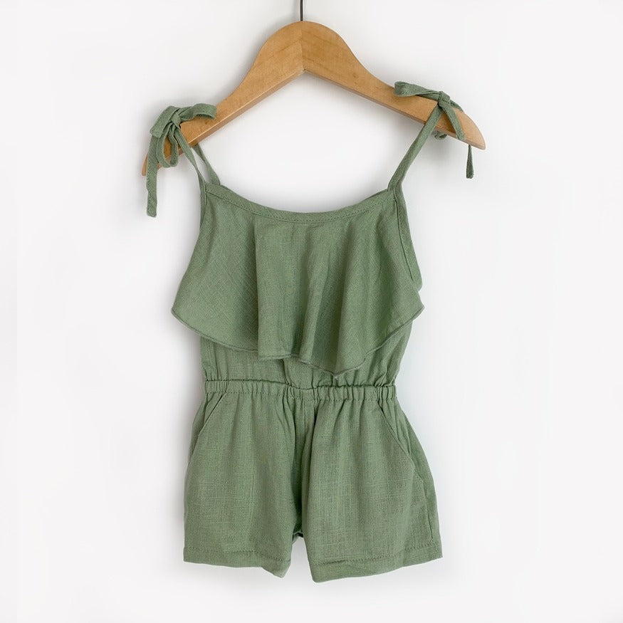 Linen Tie Romper