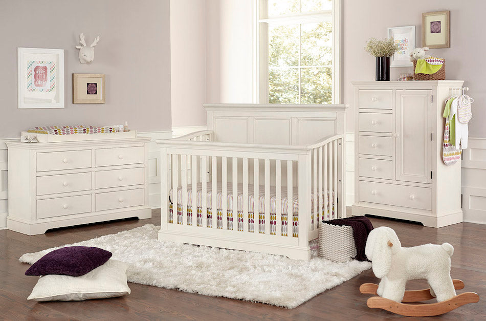 Westwood Design Westwood Hanley Crib, Dresser & Chifferobe - Chalk ...