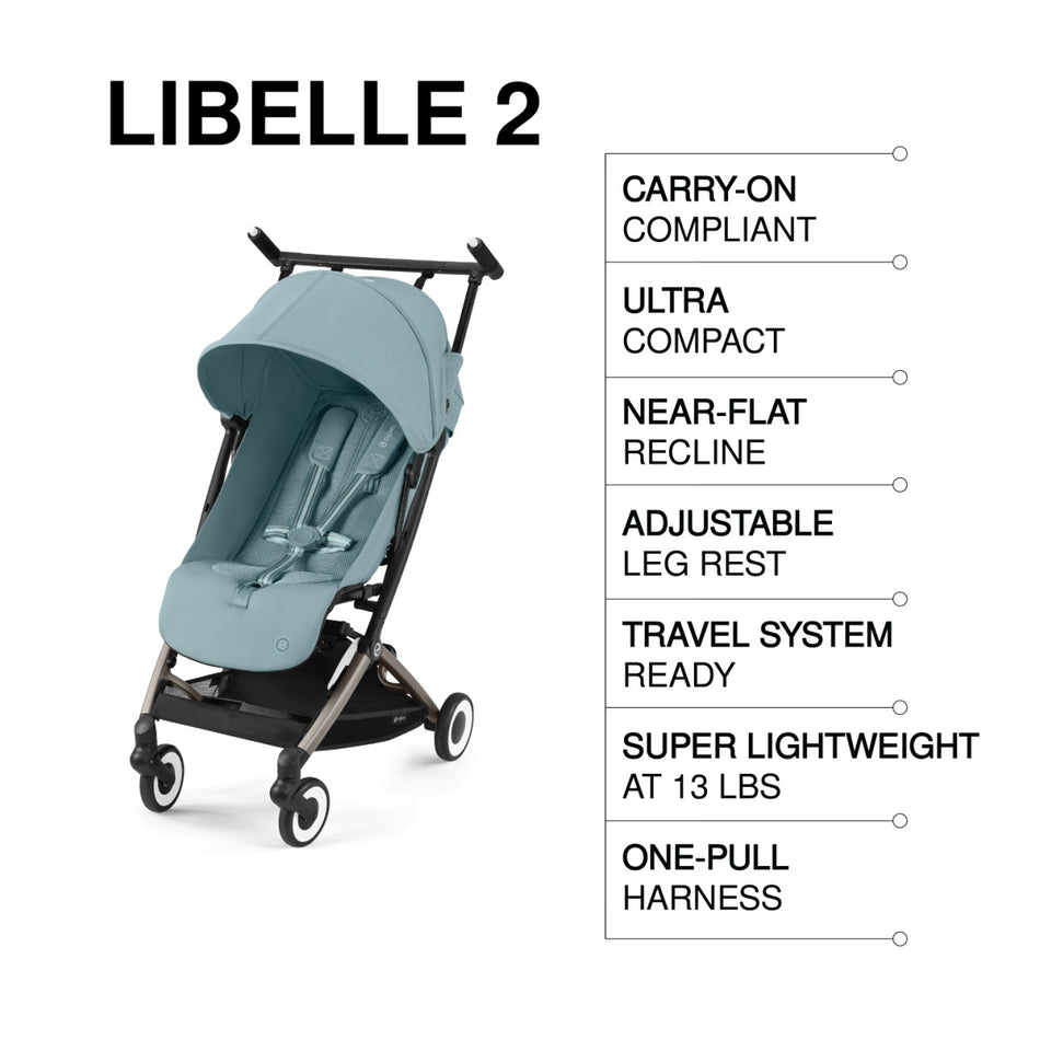 Libelle 2 Ultra-Compact Lightweight Travel Stroller
