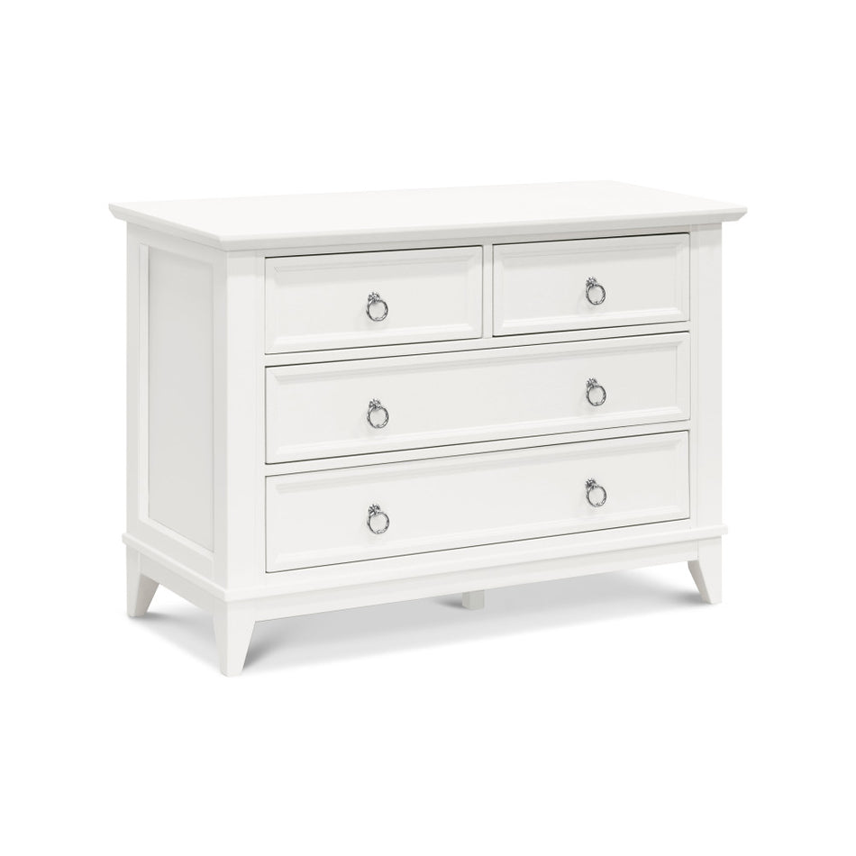 Emma Regency 4-Drawer Dresser in Warm White