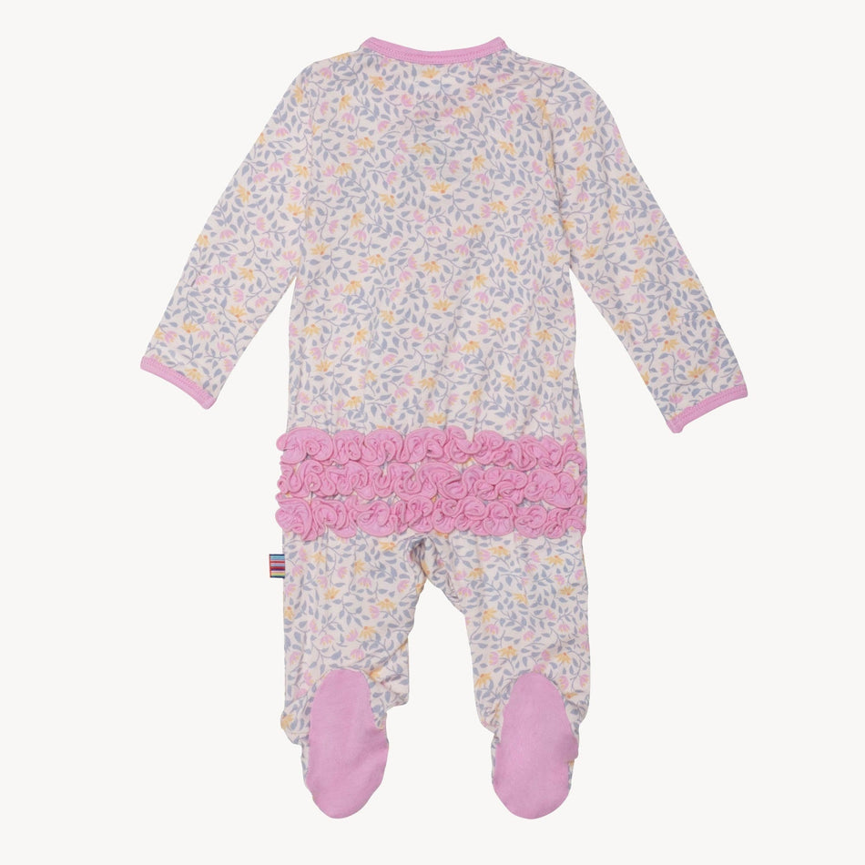 amelia modal magnetic footie with ruffle