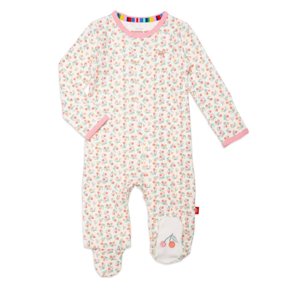 Mon cheri organic cotton magnetic footie