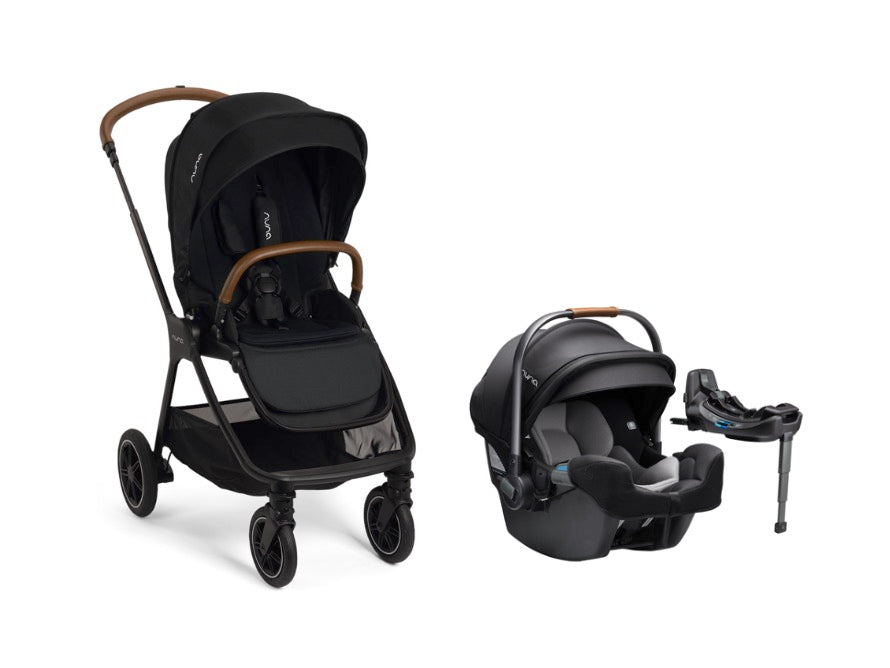 Triv Next Stroller + PIPA RX Infant Car Seat - Caviar