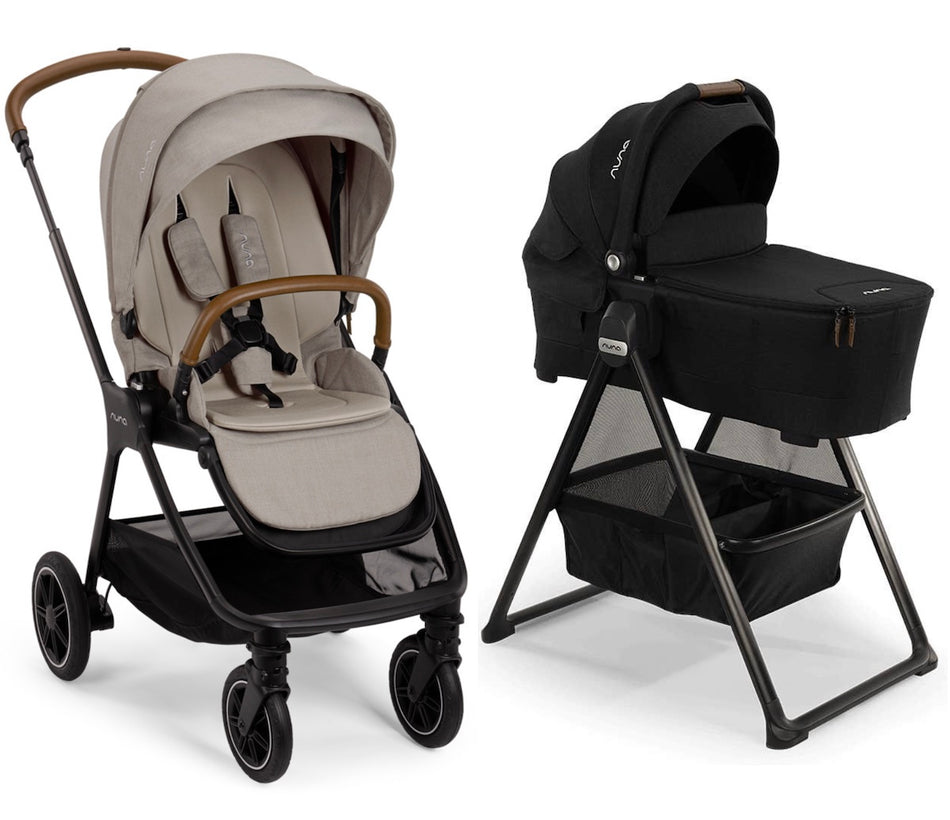 Triv Next Stroller + Bassinet - Hazelwood / Caviar