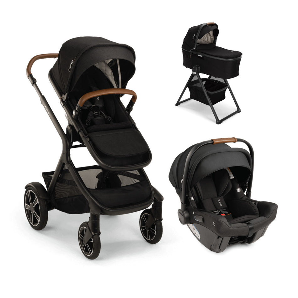 DEMI Next + Bassinet PIPA urbn System - Caviar