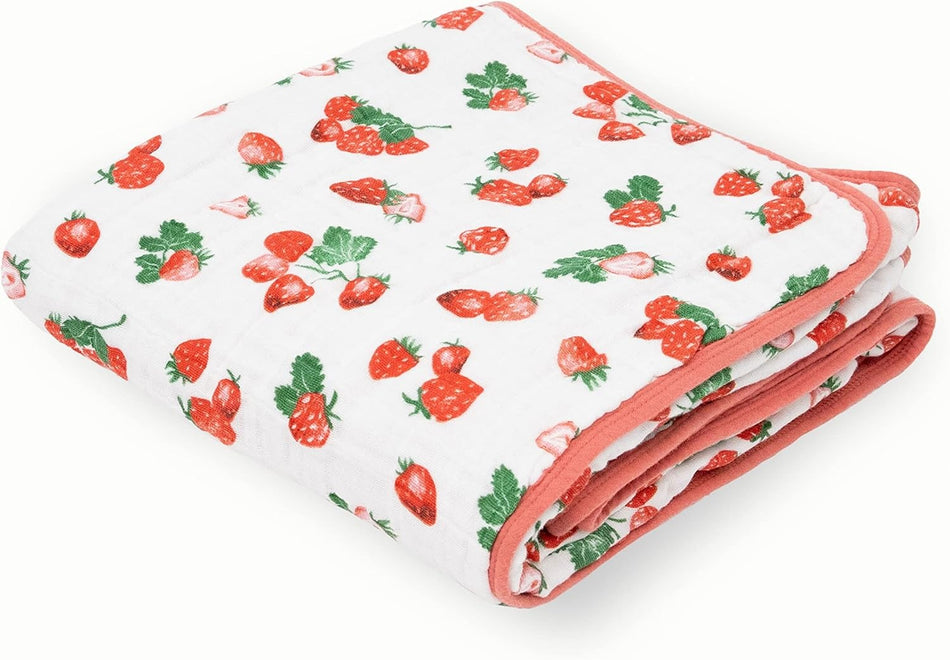 Cotton Muslin Quilt - Strawberry Patch