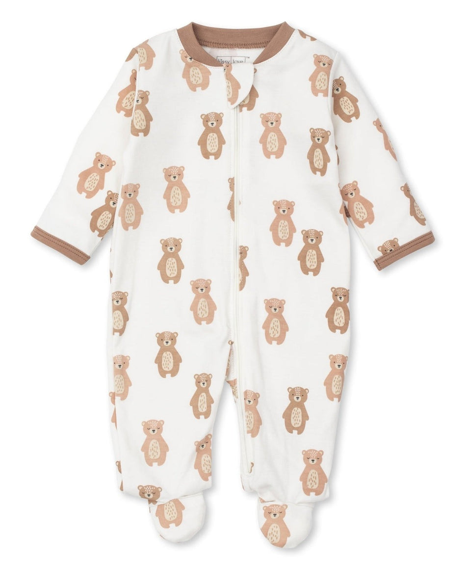 Bear Basics Zipper Footie