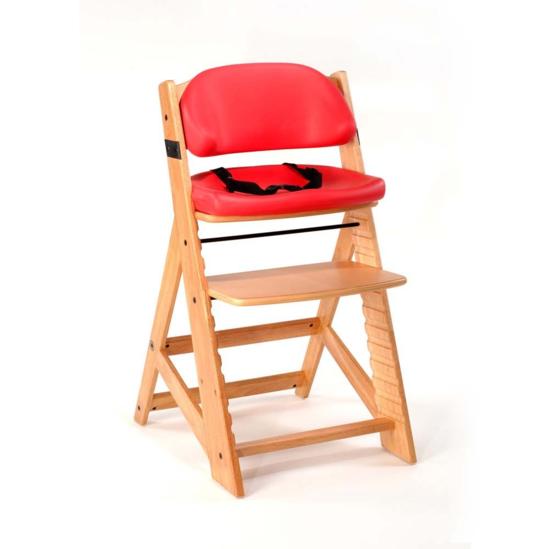 Keekaroo Height Right High Chair + Cherry Comfort Cushion