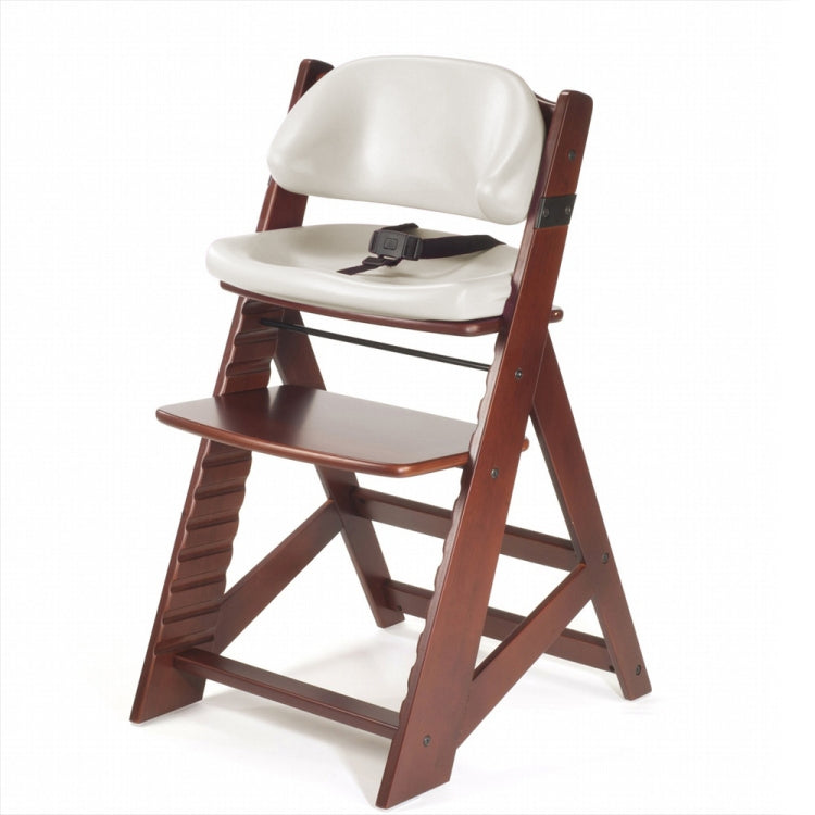 Height Right Chair, Comfort Cushion Mahogany, Vanilla