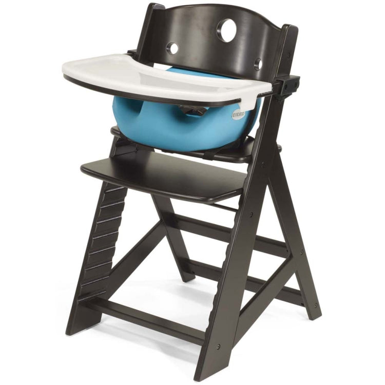 Height Right Chair + Infant Insert, Espresso / Aqua