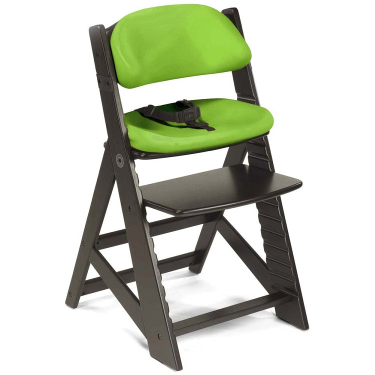 Keekaroo Height Right Chair, Comfort Cushion, Espresso / Lime