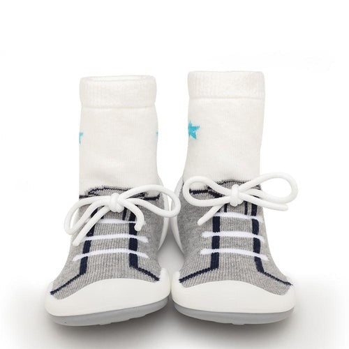 String Grey Baby Shoes