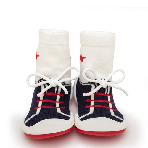 String Navy Baby Shoes