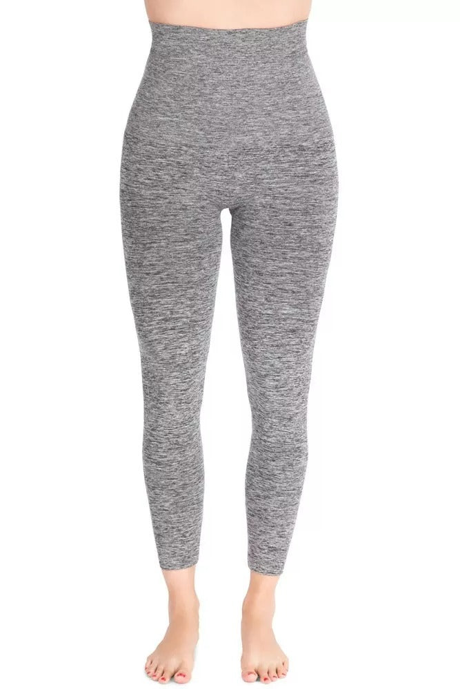 Mother Tucker Postpartum Compression Leggings in Heather Grey